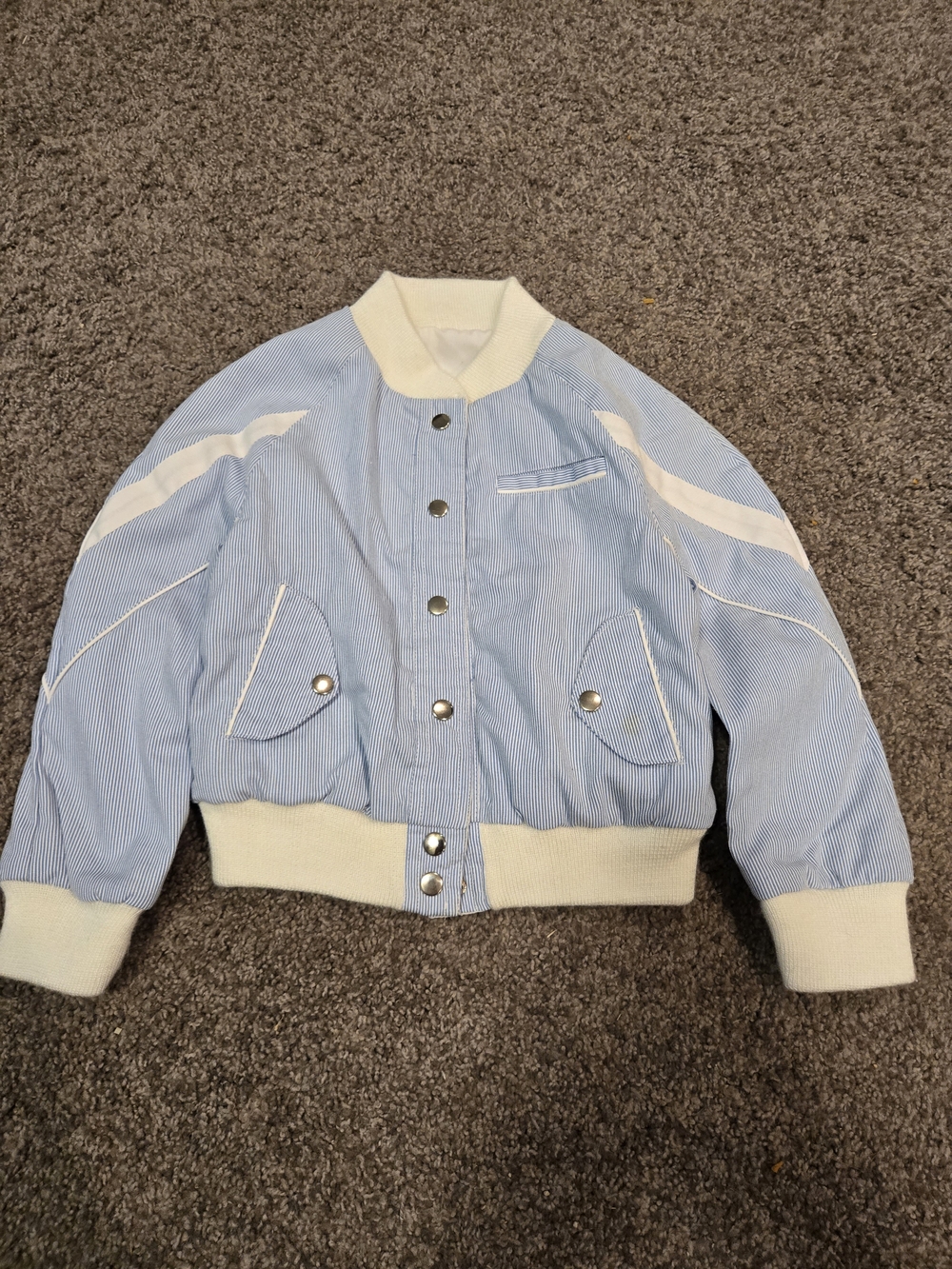 Oleg Cassini  Childrens Light Blue Bomber Jacket